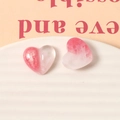 Λήψη macro από ροζ γκλίτερ και μαρμάρινα resin καρδιές για DIY κοσμήματα - Κόκκινο Καρπούζι