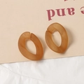 Détail de boucles en acrylique ambré dépoli pour chaînes et accessoires DIY - Caramel Ambré (5035847707161)