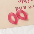 Détail de maillons en acrylique rose givré semi-transparents pour bijoux DIY - Magenta (5035847707163)