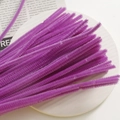 Deep purple velvet chenille stems for DIY craft accessories and jewelry making - Deep purple