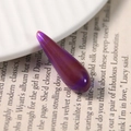 Translucent deep purple teardrop resin bead with galaxy texture for DIY jewelry making - Aurora Purple