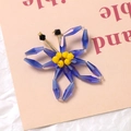Dettaglio dell'accessorio farfalla in acrilico blu Klein per creazioni di gioielli DIY - Una Farfalla