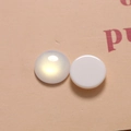 Details von 16mm runden schillernden Katzenauge-Anhängern für DIY-Schmuck und Haarspangen - Gelb