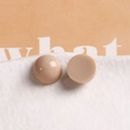 Cabochons ronds 12mm en résine beige pour boucles d'oreilles et accessoires DIY - Nude (2)