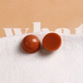 Demi-perle en résine marron rouge 12mm pour boucles d'oreilles et accessoires DIY - Marron Rougeâtre (4)