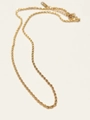 Classic golden rope chain necklace with extender and lobster clasp for daily wear - 41+5cm / Twist Chain Only (Without Pendant)