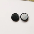DIY round snakeskin velvet buttons with magnetic backing for coat and jewelry - Round / Black
