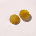 Macro detail of ginger yellow resin charms with white marble ink texture for DIY jewelry - Ginger Yellow
