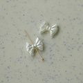 Perline a fiocco bianche perlescenti per nail art e creazione di gioielli fai-da-te - Stile 2 Fiocco