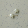 Perline bianche a forma di stella con foro per creazione gioielli e nail art - Pentagramma