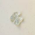 Pendentif pétale en résine irisée en forme d'éventail avec paillettes pour bijoux DIY - Coquillage Côté Gauche