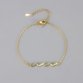 Elegant gold-plated S925 silver wave bracelet featuring light blue cubic zirconia stones - Gold-Plated 925 Sterling Silver With Blue Zirconia