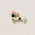 Unieke teckel hanger met paddenstoelenhoed gemaakt van hoogwaardig roestvrij staal - Paddenstoel Hond Hanger