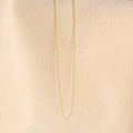 Chaîne de collier minimaliste en acier inoxydable plaqué or 18 carats pour femme - Chaîne en O Dorée (1.5mm 45+5cm)