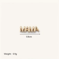 Pendentif médaillon lettre MAMA vintage plaqué or 18 carats ouvrable pour bijoux - Lettre MAMA (HSNK255015SI) / 1 Pièce/Pack (0.8cm)