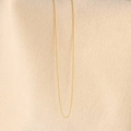 Elegante 18k vergoldete Edelstahl-Gliederkette für DIY-Anhänger im minimalistischen Stil - O-Kette
