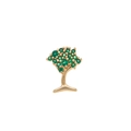 Détail d'un pendentif arbre en or orné de grappes de zircons vert émeraude éclatants - Pendentif Arbre de la Chance Seul (Sans Chaîne)