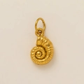 Polished gold-plated conch shell charm pendant for DIY jewelry making accessories - Conch Style