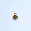Pendente a conchiglia dorata placcato in oro 18k con superficie testurizzata per gioielli fai da te - Stile Conchiglia