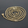 Collar de cadena fina dorada con cierre de langosta y eslabón de extensión ajustable - Collar O-Link