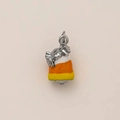 Dettaglio del ciondolo a forma di caramella placcato oro 18K con ragno per gioielli DIY - Stile Ragno