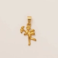 Eleganter goldener Amor Engel Anhänger mit polierter Oberfläche für DIY Schmuckdesign - Engel