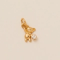 Golden bear pendant with star-shaped zircon stone on a minimalist U-shaped necklace - Gold Bear Pendant Only (Without Chain) (14)