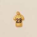 Détail du pendentif maillot plaqué or 18 carats avec rayures et le numéro 23 - Style Maillot No.23 / Or