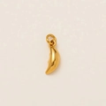 Ciondolo a mezzaluna in acciaio inossidabile placcato oro 18K per creazione gioielli - Ciondolo Luna (Pendant Only)