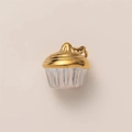 Creative 18K gold-plated stainless steel coffee cupcake pendant with a minimalist design - Pizza Slice Pendant