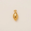 Polished 18K gold plated American football pendant charm for DIY jewelry making - Football Mom Style