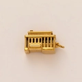 Vintage gouden San Francisco kabelbaan bedel voor DIY sieraden en sleutelhangers - Vintage Bus