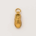 Pendentif basket doré avec pierres de zircon blanc et placage en or 18 carats - Baskets