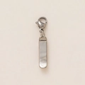 Polierter rechteckiger Anhänger aus Edelstahl mit Karabinerverschluss zur Personalisierung - Skateboard Pendant Only (Without Chain)