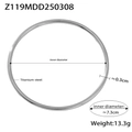Polished silver titanium steel bangle bracelet featuring 7.3cm inner diameter size - 2XL / Steel