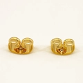 Set of two 18K gold plated brass butterfly earring backs with a polished finish - Butterfly Earring Backs