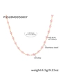 Roze boze oog hanger ketting van goud roestvrij staal met product specificaties - Roze Emaille Goudtint (P1528MDD50807)