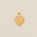 Pendentif fraise plaqué or 18 carats avec finition mate et textures réalistes - 2 Fraise (Pendentif Uniquement) / Fraise Dorée