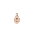 Collier pierre de naissance doré avec pendentif goutte rose et zircone facettée - Pendentif Pierre de Naissance Avril