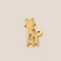 Star comet pendant in 18K gold plated stainless steel with hollow design for DIY jewelry - Shooting Star Style (35) Pendant Only (Without Chain)