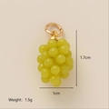 Western style green grape bunch pendant with gold plated bail for DIY jewelry - Grape Pendant Only (Without Chain)
