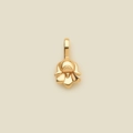 Pendentif bourgeon tulipe plaqué or 18K en acier inoxydable poli pour la création de bijoux - Pendentif Fleur de Mai