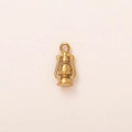 Detalle del colgante de linterna vintage chapado en oro de 18K con anilla superior - Lámpara Colgante De Aceite