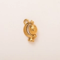 Colgante globo terráqueo de acero inoxidable chapado en oro 18K para joyería DIY - Colgante de Globo