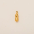 Exquisite 18K gold plated peanut shape pendant with textured surface and durable finish - Peanut Style Pendant (Huasheng) / Gold