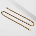 Elegant gold-plated stainless steel flat snake chain necklace with lobster clasp finish - 45CM Long (Necklace) / Gold Color Flat Snake Chain (5mm Wide)
