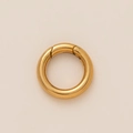 Polished 18K gold plated stainless steel spring ring clasp for jewelry making - No. 5 Spring Ring