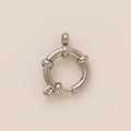 Silver stainless steel spring ring nautical clasp for DIY jewelry making - No. 10 Spring Ring