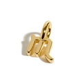 Polished gold Scorpio zodiac sign pendant necklace for women in minimalist style - Scorpio Zodiac Symbol Pendant Only (Without Chain)