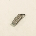 Zilveren roestvrijstalen rechthoekige hanger met KICKAPOO CAMP gravure voor doe-het-zelf sieraden - Kickapoo Camp Stijl (KICKAPOO CAMP)